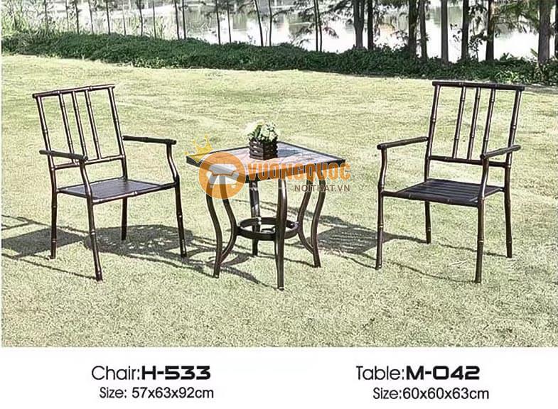 Bộ bàn ghế sân vườn country style ZX M042H533-1